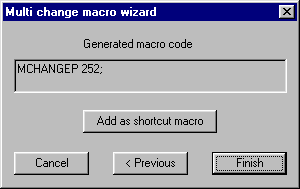 Macro wizard dialog example